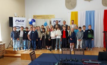 Konkurs wiedzy zakończył akcję edukacyjną „Woda źródło życia czyli z PWiK’iem o wodzie, ściekach i zielonej energii”
